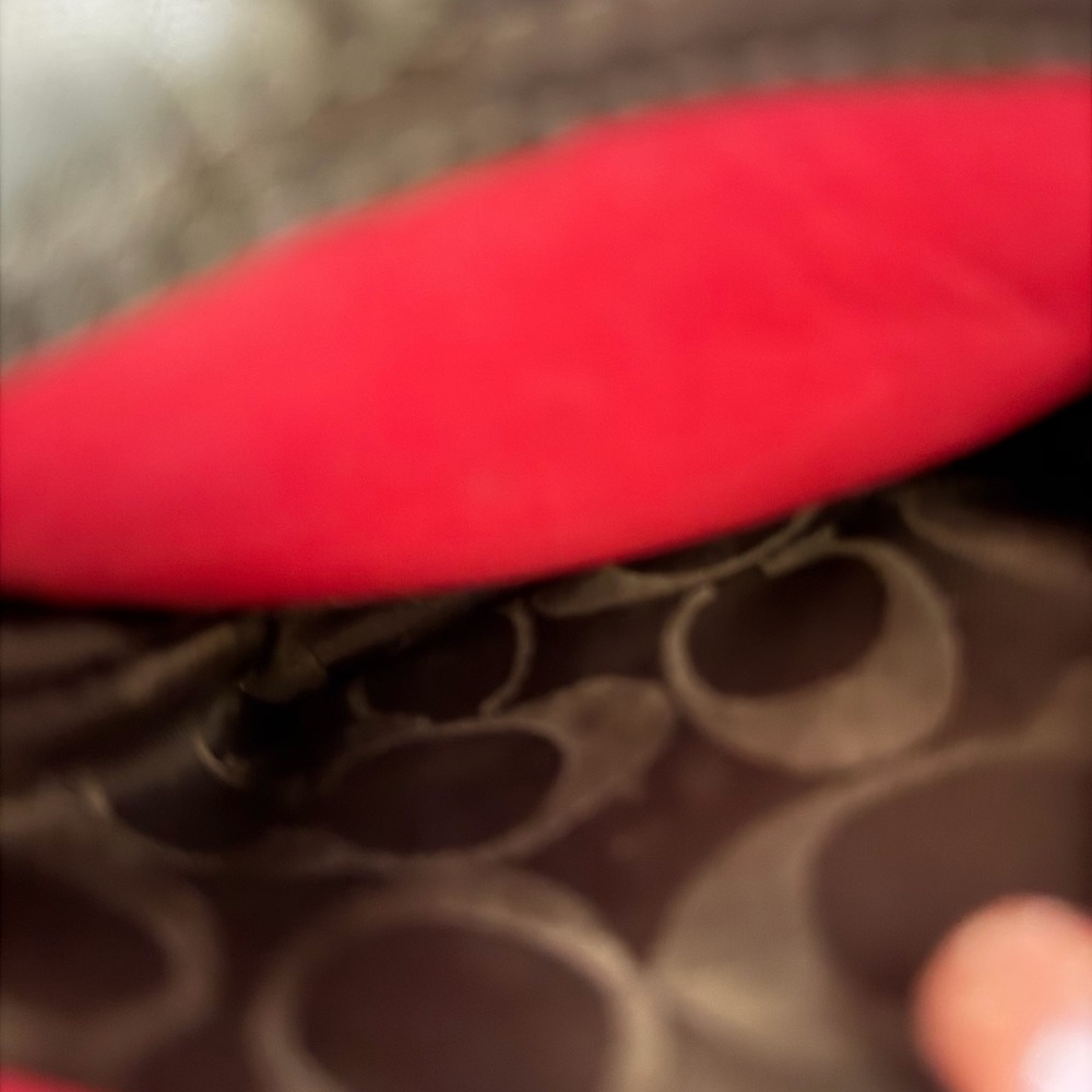 Coach Legacy Turnlock Double Pocket in Red Raspberry - Picture 11 of 15